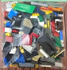 2 lbs LEGO Genuine Bulk Lot Bricks & Plates Only Mixed Colors Sizes