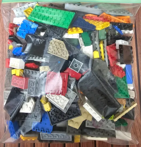 2 lbs LEGO Genuine Bulk Lot Bricks & Plates Only Mixed Colors Sizes