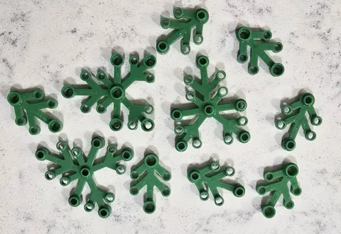 LEGO Parts - Green Plant Leaves 10 Assorted Size Pieces 