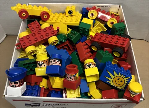 HUGE DUPLO & MEGA BLOKS LOT-6 + Pounds, Figs, Cars, Assorted Blocks