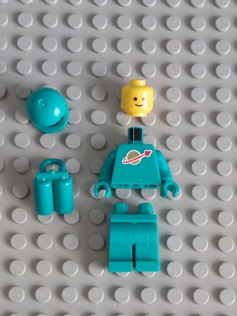 Lego 21358 Dark Turquoise Spaceman Minifigure - Unassembled - New