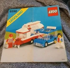 LEGO 6590 Vacation Rv Camper Airstream Vtg Instruction Original Manual Only 