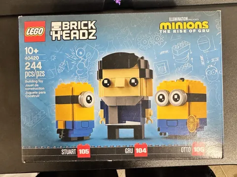 LEGO BRICKHEADZ 40420 MINIONS STUART GRU & OTTO NEW IN BOX