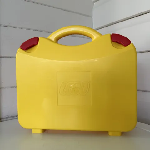 Lego Yellow Carry Case 2012 Storage Box Travel Case Container