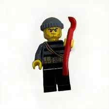 LEGO Minifigure cty0364 Police - City Burglar w/ Knit Cap & Crowbar, 60008 60009