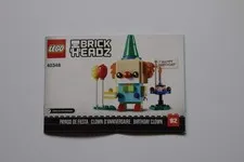 LEGO® BrickHeadz 40348 Birthday Clown Instruction Manual Only!