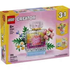LEGO Floral Perfume Bottle Creator 3 in 1 Set, Building Toy for Kids 8+ (31383)