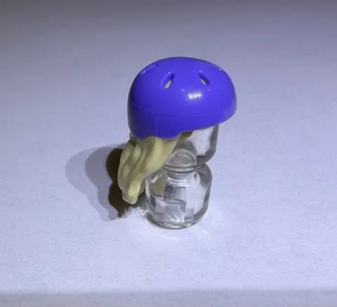 Lego Minifigure Mini Wig W Helmet Hair Purple Brick Yellow Blonde New Girl No 12