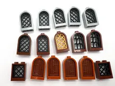 LEGO Bulk lot of 14 30044 arch & 2 square Castle Jail Windows city town building
