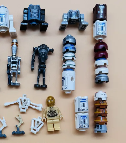 LEGO Star Wars Mixed Droid Minifigure Parts & Pieces Lot Astromech  Grievous