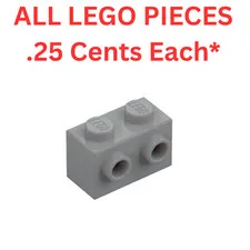 LEGO Brick 1x2 Studs One Side Light Bluish Gray 11211 Genuine LEGO Parts Pieces