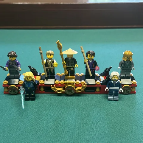 LEGO NINJAGO 15th Anniversary Minifigures All 7! + Stands