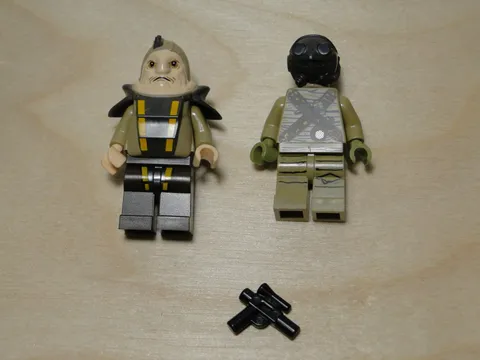 Lego Star Wars Minifigures Unkar Plutt & Teedo From Encounter On Jakku