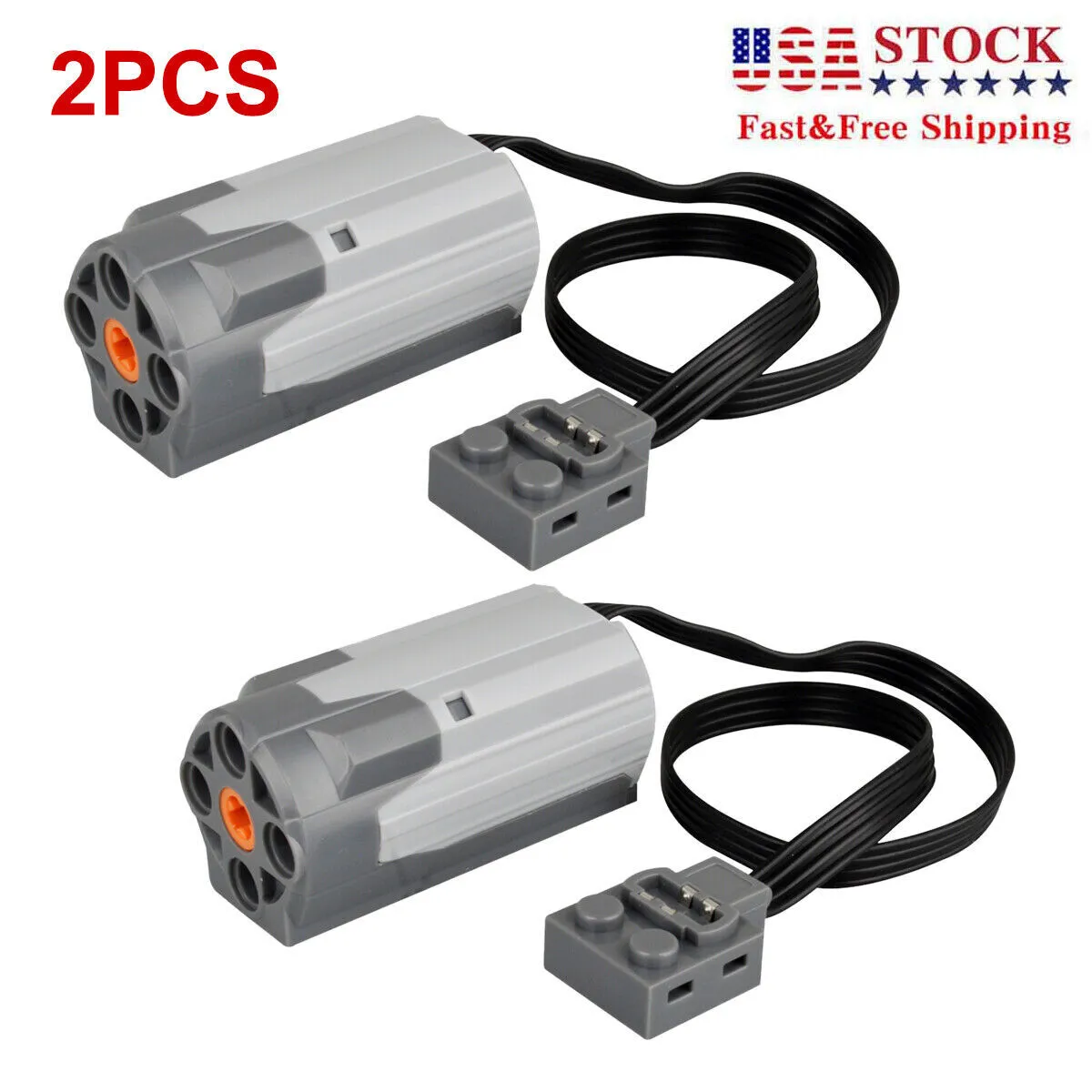 2X 8883 Power Functions For LEGO M Motor Electric Assembled Building Block Toy