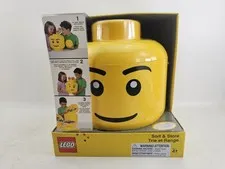 Lego Sort & Store XL Minifigure Head Storage Container Retired 2011 Yellow NEW
