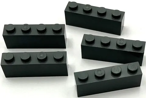 Lego 5 New Dark Bluish Gray Bricks Building Blocks 1 x 4 Parts