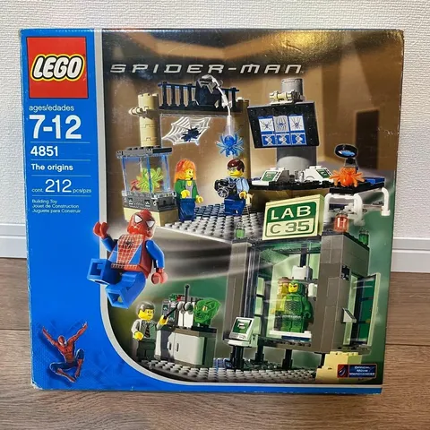 LEGO 4851 Spider-Man and Green Goblin The Origins In 2003 Marvel Block Toy w/Box