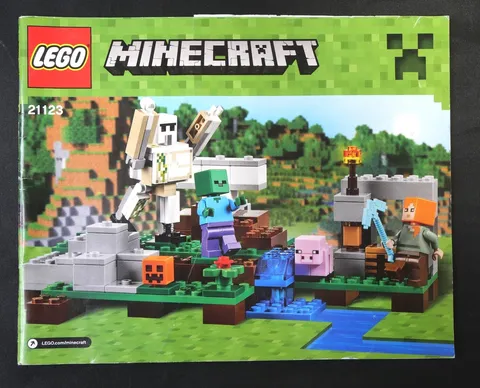 Lego MINECRAFT INSTRUCTION GUIDE Manual 21123