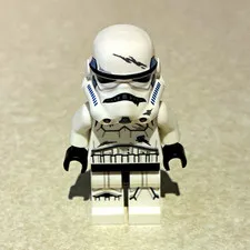 LEGO Star Wars Stormtrooper Minifigure White Armor w/ Helmet Black Hands