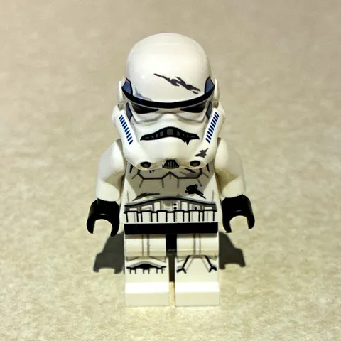LEGO Star Wars Stormtrooper Minifigure White Armor w/ Helmet Black Hands