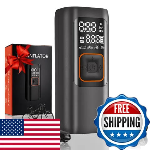 Kalyoosen 200Psi Tire Inflator Portable Air Compressor Digital Tire Pump