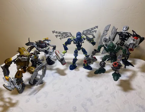 LEGO Bionicle 2007 Lot 8918 8919 8910 8913 8914 Barraki & Toa Mahri Used 