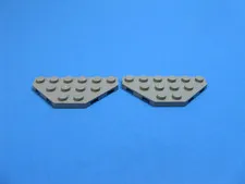 1988 LEGO Old Light Gray Wedge Plate 3 x 6 Cut Corners 6085 6276 6054 #2419