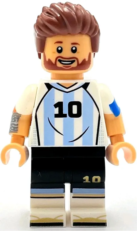 Lego New Lionel Messi Argentina Minifigure Soccer Player Footballer