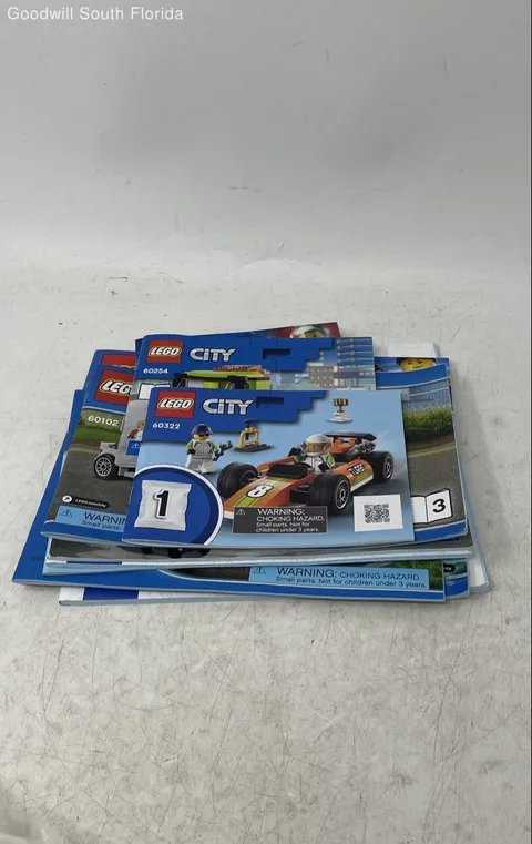 Lot Of 10 Pcs Assorted Lego City Building Toy Booklet Instruction Manuals
