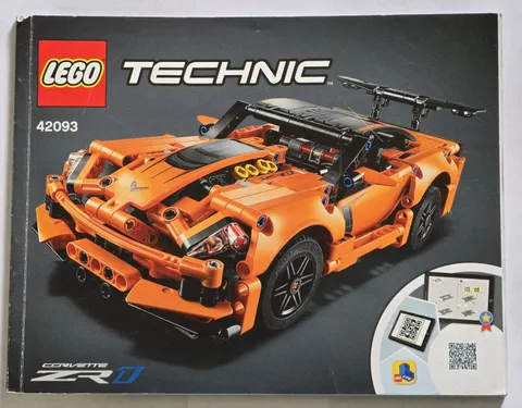 NEW INSTRUCTION ONLY LEGO Technic Chevrolet Corvette ZR1 42093 NO BRICKS OR PART