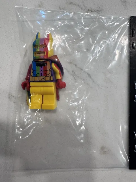 LEGO Batman Minifigure Rainbow Colorful Suit Minifigures Batman Theme
