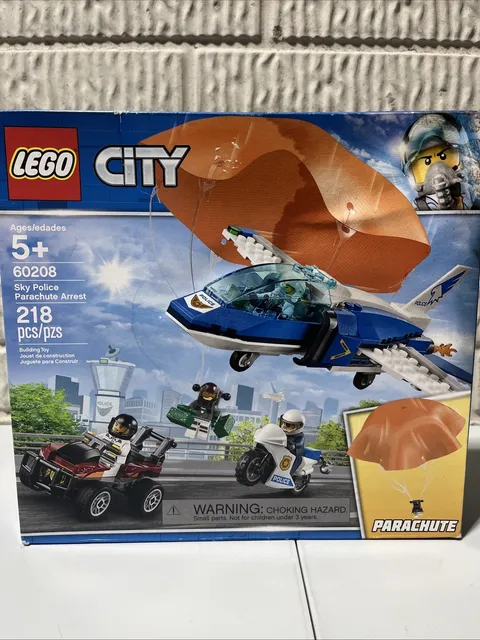 Lego City Set 60208 Sky Police Parachute Arrest RARE RETIRED SEALED