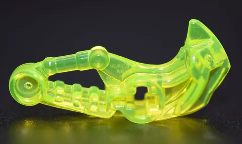 LEGO Trans Neon Green Bionicle Head Connector Block Eye Brain Stalk Toa 6102639
