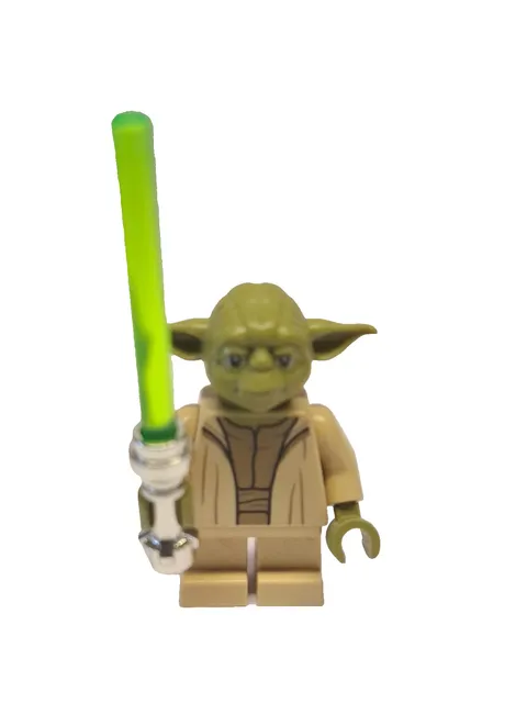 Lego Star Wars Minifigure Yoda with Lightsaber sw1288 from set 75438, 75360