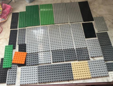 Lego Bulk Plates 36 Pc Lot Flat Baseplates 4x6 4x8 4x10 6x6 6x8 6x10 8x8 8x16