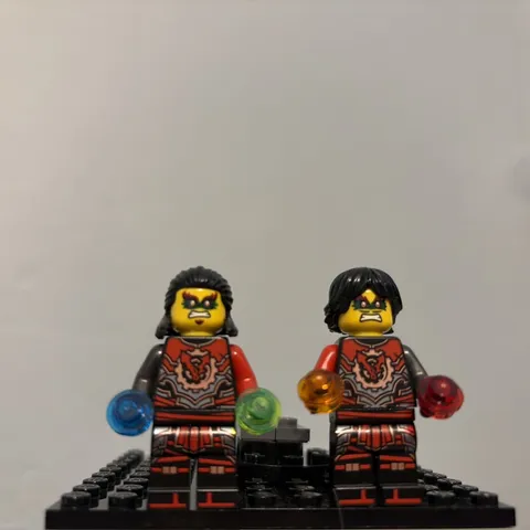 LEGO NINJAGO 15th Anniversary Time Twins Crux And Acronix Ninjago Old Town 71861