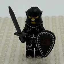 LEGO Minifigures Black Knight Minifigure COMPLETE Series 7