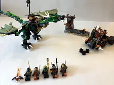 LEGO NINJAGO 70593 The Green NRG Dragon 99.999%complete see description