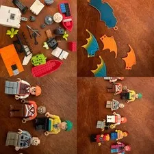 Assortment Of Lego Parts, Accessories,figures 