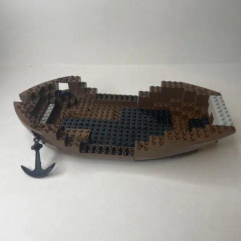Vintage LEGO Pirates Boat Hull From Sets #6274 #6285 Anchor Included RARE!