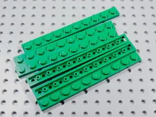 LEGO Lot of 6 Green 1x10 Plates BM