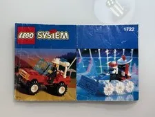 Vintage Lego Set 1722 Instruction Manual Only