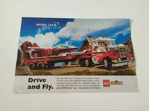 Rare Advertising Flyer Advertising Sheet Lego System Model Team 5591 1991
