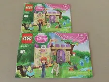 Lot of (2) Lego Disney Princess Instruction Manuals - #41051-1 & #41051-2