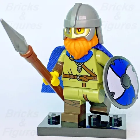 LEGO Minifigures Series 20 Viking Minifigure w/ Spear, Shield, Helmet, Cape, New
