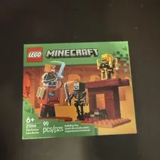 LEGO Minecraft The Nether Lava Battle 21266 Set, 99 Pieces, 6+, Alex, Blaze