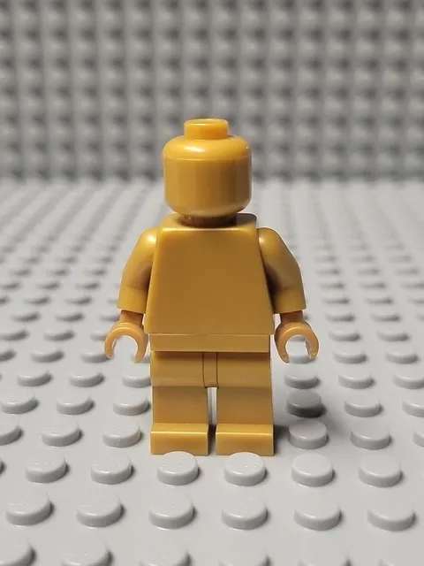 LEGO Minifigure - Basic Rose Gold / Pearl Color Statue 