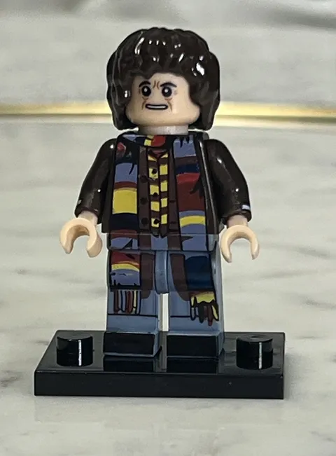 4th Doctor Who LEGO Custom Printed Minifigure Tom Baker bbc fourth