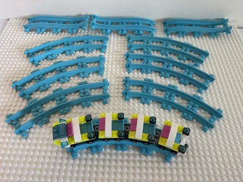 LEGO Roller Coaster Track Lot With Coaster Cars- Friends Amusement Park
