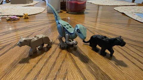 LEGO Molded Animals: Raptor, Puma, And Black Panther